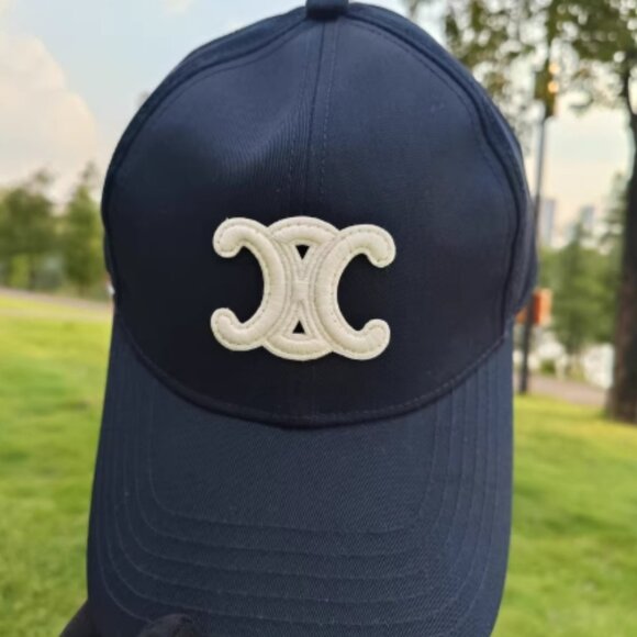 Celine Triomphe Baseball Cap Hat in black - Picture 1 of 6